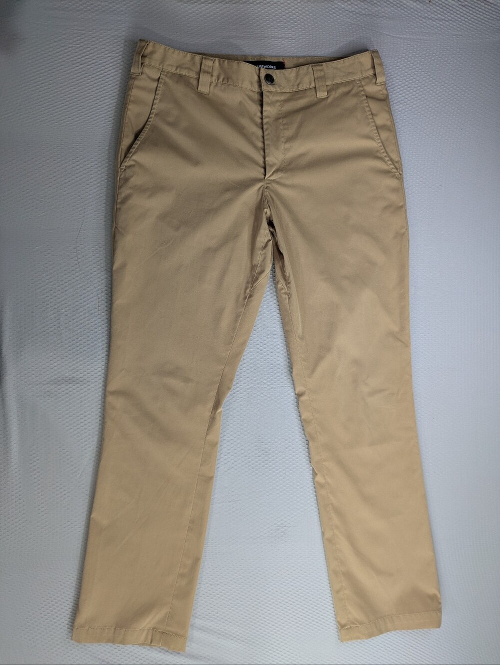 Bluffworks Ascender Tailored Fit Chino Travel Pants Light Brown 32x30 Mens